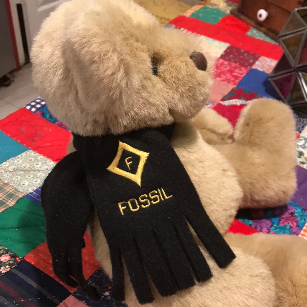 Adorable vintage Fossil tan colored Teddy Bear! 🐻 - Picture 3 of 8